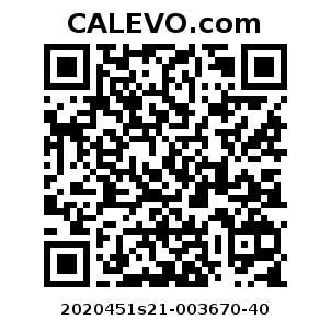 Calevo.com Preisschild 2020451s21-003670-40