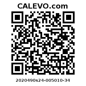 Calevo.com Preisschild 2020490s24-005010-34