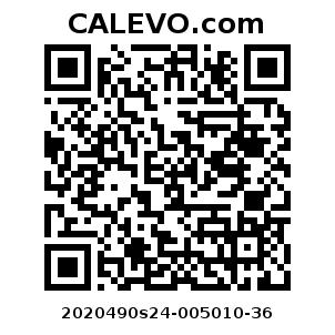 Calevo.com pricetag 2020490s24-005010-36