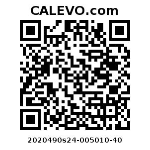 Calevo.com pricetag 2020490s24-005010-40
