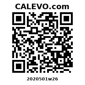 Calevo.com Preisschild 2020501w26