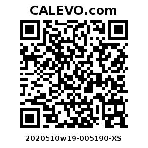 Calevo.com Preisschild 2020510w19-005190-XS