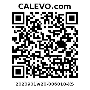 Calevo.com Preisschild 2020901w20-006010-XS