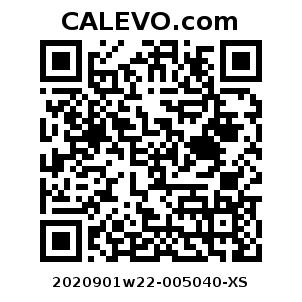 Calevo.com Preisschild 2020901w22-005040-XS