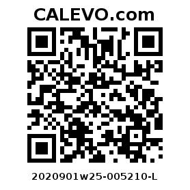 Calevo.com Preisschild 2020901w25-005210-L