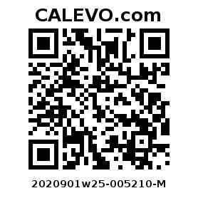 Calevo.com Preisschild 2020901w25-005210-M