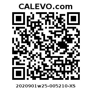 Calevo.com Preisschild 2020901w25-005210-XS