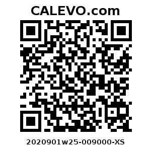 Calevo.com Preisschild 2020901w25-009000-XS