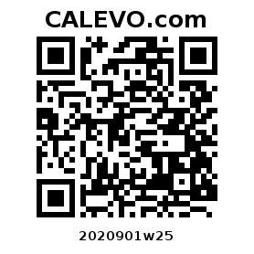 Calevo.com Preisschild 2020901w25