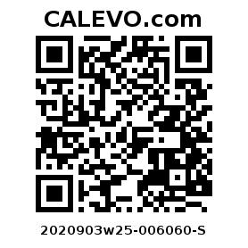 Calevo.com Preisschild 2020903w25-006060-S
