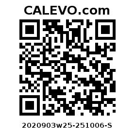 Calevo.com Preisschild 2020903w25-251006-S