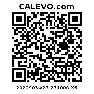 Calevo.com Preisschild 2020903w25-251006-XS