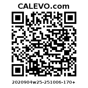 Calevo.com Preisschild 2020904w25-251006-170+