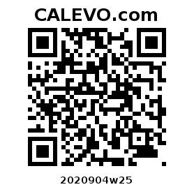 Calevo.com Preisschild 2020904w25