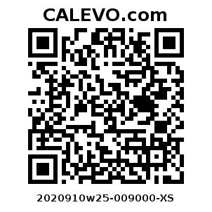Calevo.com Preisschild 2020910w25-009000-XS