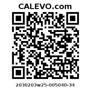 Calevo.com Preisschild 2030203w25-005040-34
