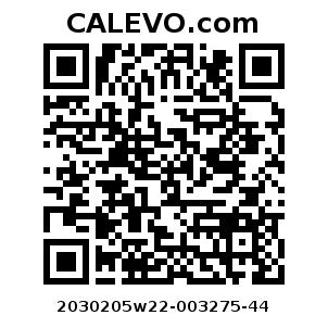 Calevo.com Preisschild 2030205w22-003275-44