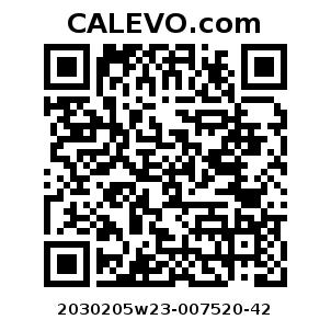Calevo.com Preisschild 2030205w23-007520-42