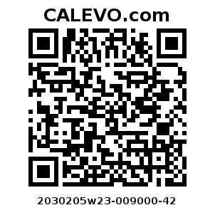 Calevo.com pricetag 2030205w23-009000-42