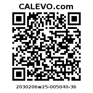 Calevo.com Preisschild 2030206w25-005040-36