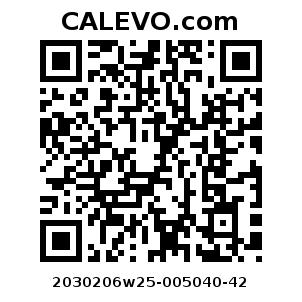 Calevo.com Preisschild 2030206w25-005040-42