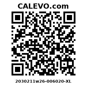 Calevo.com Preisschild 2030211w26-006020-XL