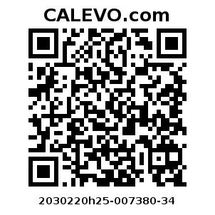 Calevo.com Preisschild 2030220h25-007380-34