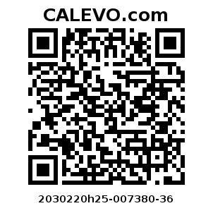 Calevo.com Preisschild 2030220h25-007380-36