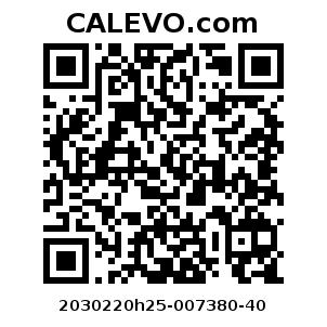 Calevo.com Preisschild 2030220h25-007380-40