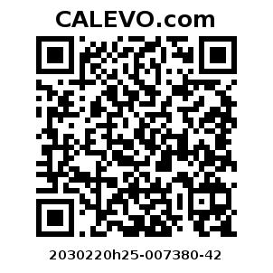 Calevo.com Preisschild 2030220h25-007380-42