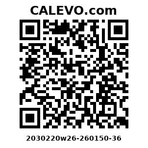 Calevo.com Preisschild 2030220w26-260150-36