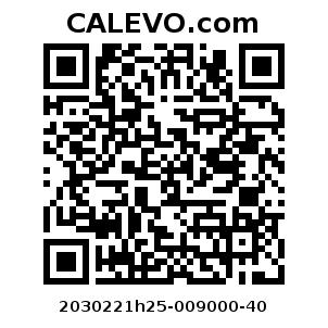 Calevo.com Preisschild 2030221h25-009000-40