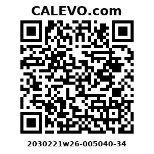 Calevo.com Preisschild 2030221w26-005040-34