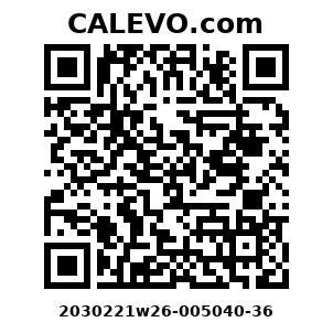 Calevo.com Preisschild 2030221w26-005040-36