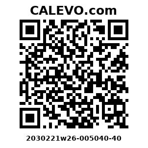 Calevo.com Preisschild 2030221w26-005040-40