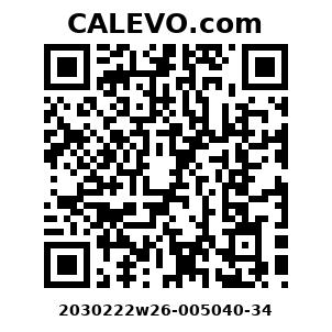 Calevo.com Preisschild 2030222w26-005040-34