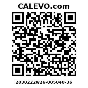 Calevo.com Preisschild 2030222w26-005040-36