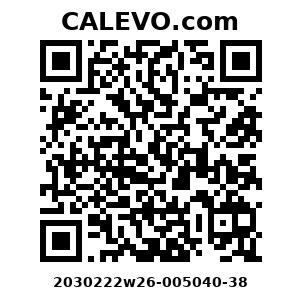 Calevo.com Preisschild 2030222w26-005040-38
