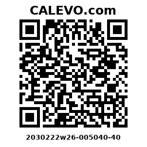 Calevo.com Preisschild 2030222w26-005040-40