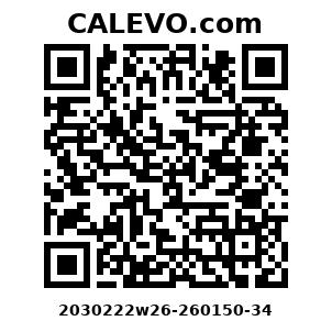 Calevo.com Preisschild 2030222w26-260150-34