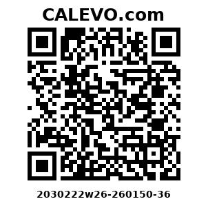 Calevo.com Preisschild 2030222w26-260150-36