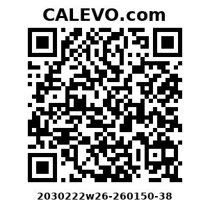 Calevo.com Preisschild 2030222w26-260150-38
