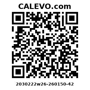 Calevo.com Preisschild 2030222w26-260150-42