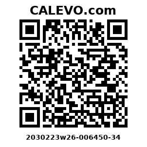 Calevo.com Preisschild 2030223w26-006450-34