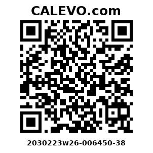 Calevo.com Preisschild 2030223w26-006450-38