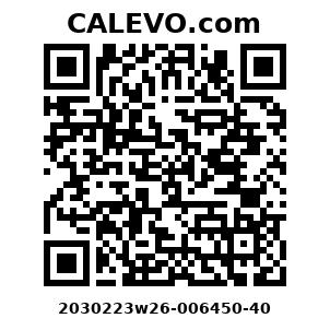 Calevo.com Preisschild 2030223w26-006450-40