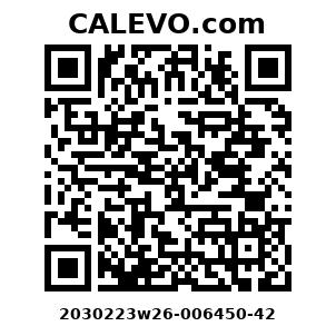Calevo.com Preisschild 2030223w26-006450-42