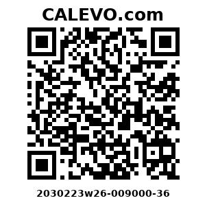 Calevo.com Preisschild 2030223w26-009000-36