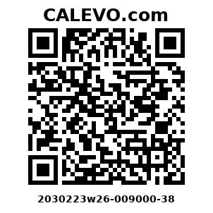 Calevo.com Preisschild 2030223w26-009000-38