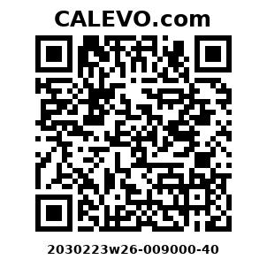 Calevo.com Preisschild 2030223w26-009000-40